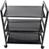 Odthelda 3 Metal Rolling Utility Cart with Wheels Tiers Multi-Functional Storage Cart Home Office Kitchen Island