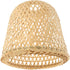 Cabilock Bamboo Woven Lamp Shade, 24cm Handmade Weave Lampshade Natural Wicker Chandelier