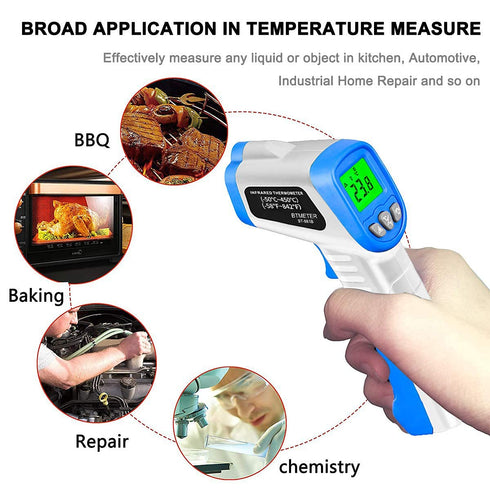 BTMETER Digital Infrared Thermometer BT-981B, Non-Contact HVAC IR Temperature Gun, -50? to 450?