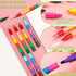 Zooyinfy 15 12 Set Pcs Stacking Crayons Colors Buildable Crayons Colorful Drawing Crayons Party Favors DIY Rainbow