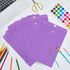 Geyee 100 Pcs Clasp Envelopes, Manila Gummed Mailing Envelopes for Home Office Business Supplies (Purple, 6 x 9 Inch)