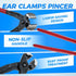 180 Pcs 304 Stainless Steel Single Ear Hose Clamps Assortment Kit with Pincer, 5.3-33.1mm for Automotive and Plumbing