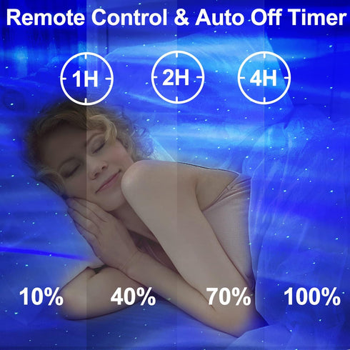 33 CIMELR Star Projector, Northern Galaxy Aurora Lights Projector with Light Effects Bluetooth Speaker & White Noise