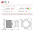 APIELE 19mm Momentary Push Button Switch On Off Aluminium Alloy 12V LED Angel Eye Head with Wire Socket