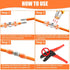 200PCS Solder Seal Wire Connectors Orange 8 AWG, Marine Grade Self Soldering Heat Shrink Waterproof Electrical Butt