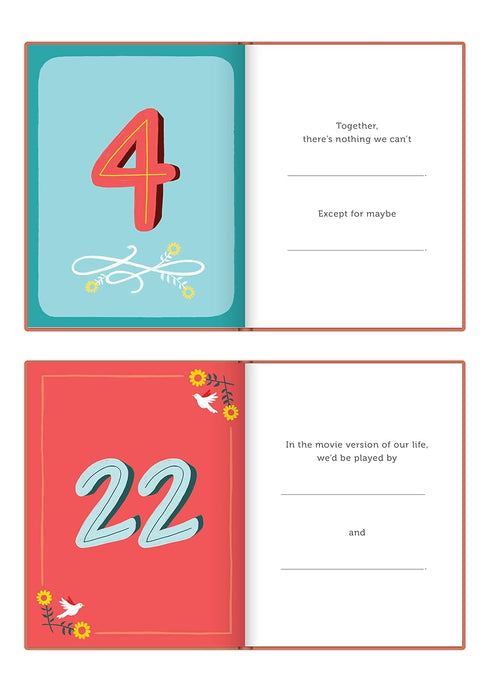 Em & Friends Fill in the Love Book - About Us Fill-in-the-Blank Gift Journal, 4.10 x 5.40-inches