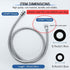 LukLoy 1/2" to 1/2" Nut Stainless Steel Shampoo Bowl Hose for Professional Salon Use, Sprayer Head Not Included