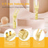 Monosaudio Speaker Spade Plug Connectors, 8pcs Pure Copper 45 Degree Screw Locking Y Spade Plug with Heat Shrink Tubes