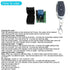 12V 1CH 433Mhz Light,Solonoid(2 QIACHIP DC RF Wireless Relay Remote Control Momentary Toggle Delay Switch Transmitter