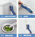 Cleaner Scrub Brush, Stiff Angled Bristles for Gap Cleaning, Grout Cleaner Brush for Showers (Blue-2 PCS)