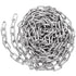 1/4" x 19.69 Ft Metal Chain, Galvanized Iron Heavy Duty Chain Links for Camping, Pet Dog Chain, Hanging