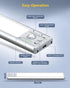 OTWKAY 10.5inch Closet 3 2 Pack Dimmable Counter Under Cabinet Lighting, Rechargeable Light with Color Temps, Motion