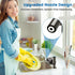 Countertop Soap Dispenser for Kitchen Sink, Built in Sink Soap Dispenser with Sponge Rack, Soap Dispenser Pump