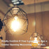 20Ft E26 E27 Pendant Light Cord, Plug in Light Socket Hanging lamp Kit with On/Off Switch, Socket Rings, UL Approval