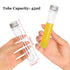 60Pack 45ML Plastic Test Tubes with Caps, Bottles Clear Bath Salt Tubes, Candy Storage Vials for Scientific