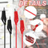 8 Groups Insulated Alligator Clips Electrical Test Leads, 1M Double-Ended Jumper Wires for Circuit Connection Experiment