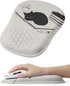 ORIENWEEDA Ergonomic Mouse Pad with Cute Black Cat Design, for Carpal Tunnel Pain