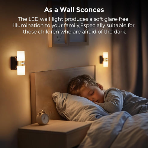 1PACK L LOHAS LED Motion Sensor Night Light, Rechargeable Battery Night Light, Cordless LED Wall Lights,Adjustment