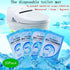 XICHEN Pack 50PCS 40cmx48cm - Pocket Size Disposable Plastic Toilet Seat Covers Travel Individually Wrapped