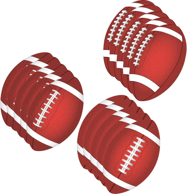 Frienda Football Cutout Large Classroom Bulletin Board Decoration, 15 Pcs Football Game Cutouts for School Decor