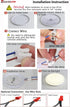 36W 6.4" Dimmable Panel,3 LED Light Engine Retrofit Kit for Ceiling Fan Light Replacement LED Board Color Temperature