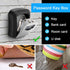 Key Lock Box, Resettable 4 Digit Combination Spare Key Safe, Weatherproof Key Storage Lock Box for Home, Office