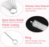 uxcell Straw Cleaner Brush Set, 8.3 Inch Nylon Tube Pipe Cleaners, Set of 10 Stainless Steel Brushes