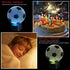 Wiscky 3D 7 Soccer Night Lights for Kids Illusion Football Lights Lamp LED Colors Changing Touch Table Desk Lamps