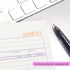 BAZIC Invoice Book - 50 Sets 5 9/16" x 8 7/16" 2-Part Carbonless, White & Bound Cover