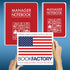 BookFactory Manager Notebook/Manager’s Log Book, Wire-O, 100 Pages, 8.5”x11” Planner for Management