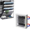 EASEPRES Magnetic File Organizer, 5-Tier Black Hanging File Organizer for Office Home Vertical Holder Rack