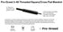 Pro-Graad MM48-4 3-48 3.5" 1/4" #3-48 Threaded Overlap Slotted Disc, Square Pad, Cross Pad, Cross Buff Quick-Change