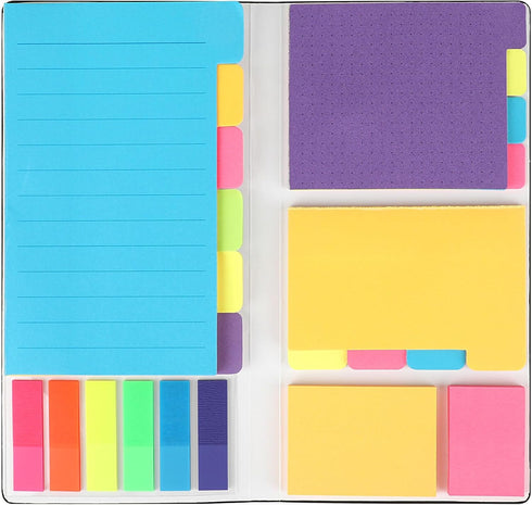 CCINEE Sticky Notes Set, 402 Pcs Colored Divider Self-Stick Notes Pads for Planner, School & Office Supplies