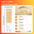 G9 LED Bulb Dimmable, 75W 80W Halogen Equivalent, Warm White 2700K, 8W 800LM, Pack of 5