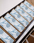 BOHOOSKYLAR 4 8"x30" Blue Lobster Stair Treads Ocean Starfish Navy Coral Shell Marine Life Indoor Non Slip Peel