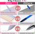 Gel Pens 10 Pcs Black Ink with Comfortable Silicone Grip, 0.7mm Fine Medium Point, Aesthetic Gradient Color