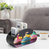 GHENBLT 5 Remote Control Holder, Leather TV Colorful Birthday Cupcakes Remote Caddy Organizer, Desktop Organizer