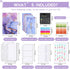 GMBYLBY Set Budget Binder Leather Budget Planner with Cash Envelopes Budget Sheets Label Stickers for Money Saving