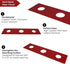 3 Hole Escutcheon Deck Repair Plate for Kitchen or Bathroom Faucets - Universal Fit, 12 Inches, 14GA Steel Sink Cover