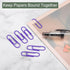 YOKIVE 200 Pcs Paper Clips, Office Clips with Smooth Surface and Box, Great for Office, Art, Home, Daily Use - Purple,