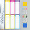 Set of 20 Magnetic Dry Erase Board Notepads for Fridge 11.8 x 3.94'' with Erasable Pen and Board Eraser