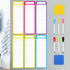 Set of 20 Magnetic Dry Erase Board Notepads for Fridge 11.8 x 3.94'' with Erasable Pen and Board Eraser