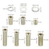 PATIKIL M10 Round Head Hollow Screw Bolts, 4 in 1 / 140Pieces Through Hole Bolt Chandelier Fasteners with Round Head Nut and Gasket