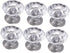 WOONEKY 6pcs Mini Drawer Handles Lightweight Knobs for Bedside Cabinet Dresser Pulls