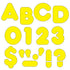 Trend Yellow 4" Casual Uppercase Ready Letters, Bulletin Board Decor, 75 Pieces