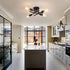 4 E26 ZGLAOJT Semi Flush Mount Light Ceiling Light Matte Black with Base Modern Chandelier for Farmhouse Kitchen Dining