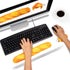 Soft Toast Bread Baguette Shape Anti-Skid Keyboard Wrist Rest Support & Mouse Wrist Support for Pain Relief