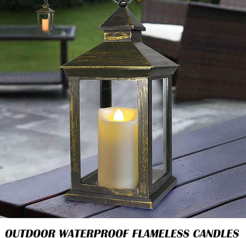 2"x4" LED Battery Operated Candles Plastic Flickering Flameless Candles with Timer Outdoor Waterproof Wedding Party