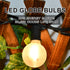 SUNSGNE 25 Pack G40 LED Replacement Light Bulbs - E12 Shatterproof Globe Frosted Bulbs for Indoor Outdoor