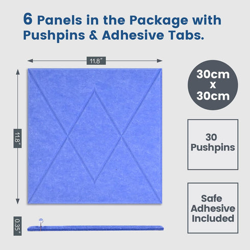 Large Cork Board for Walls 24"X36" with 30 Push Pins, Easy Peel & Stick Vision Bulletin Board Tiles